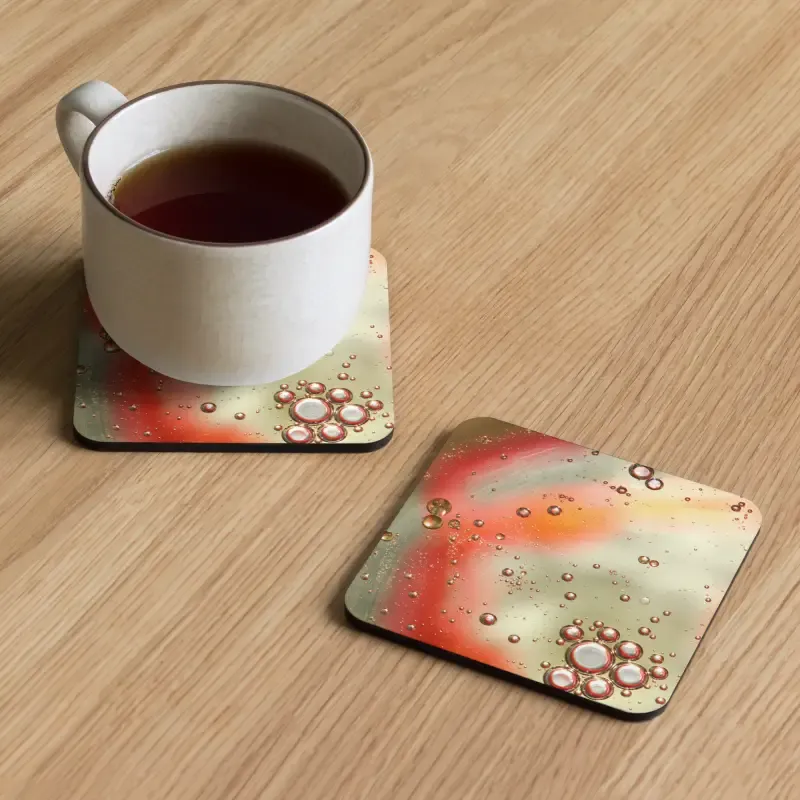 Heat Resistant Abstract Circles Coasters
