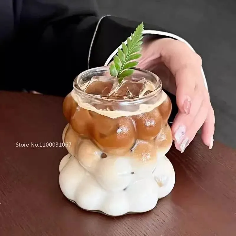 Heat-Resistant Clear Glass Cup Set - Coffee Tea Juice Beer Mugs