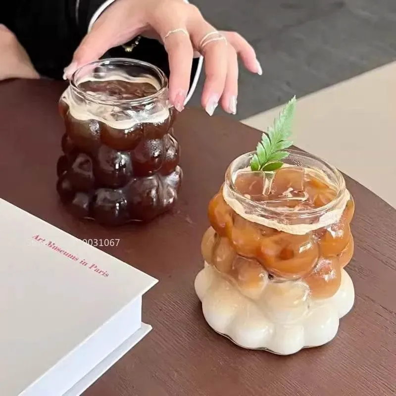 Heat-Resistant Clear Glass Cup Set - Coffee Tea Juice Beer Mugs