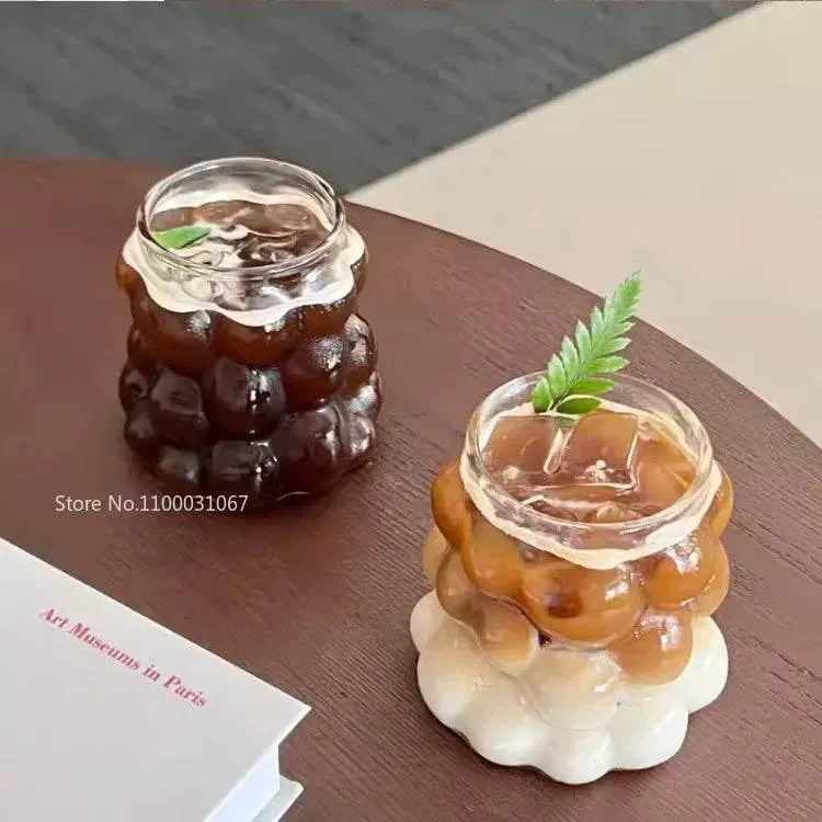 Heat-Resistant Clear Glass Cup Set - Coffee Tea Juice Beer Mugs