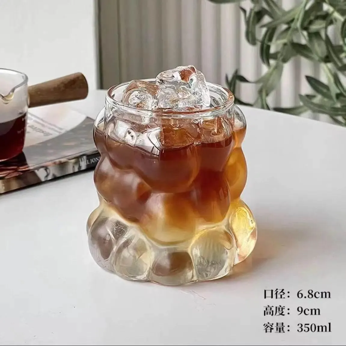 Heat-Resistant Clear Glass Cup Set - Coffee Tea Juice Beer Mugs