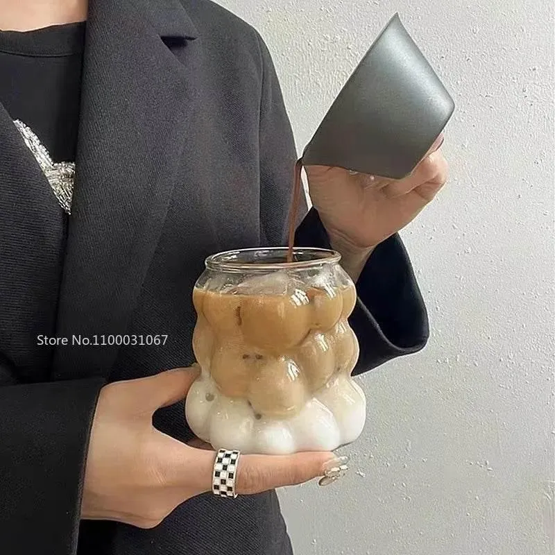Heat-Resistant Clear Glass Cup Set - Coffee Tea Juice Beer Mugs