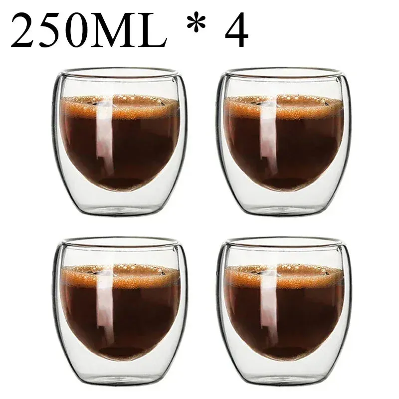 Heat-Resistant Double Wall Glass Mug