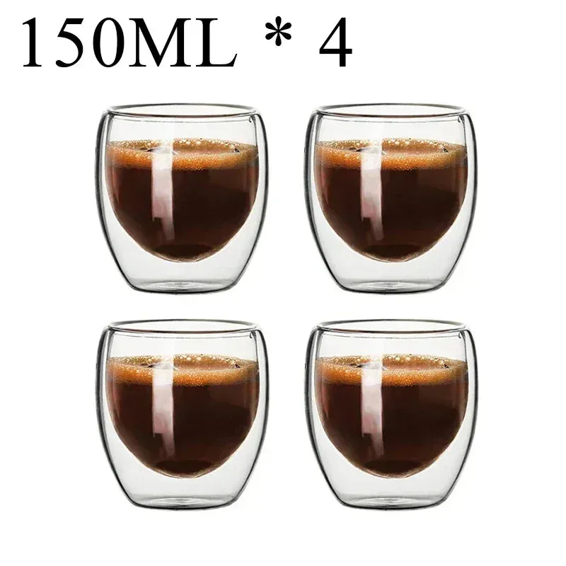 Heat-Resistant Double Wall Glass Mug