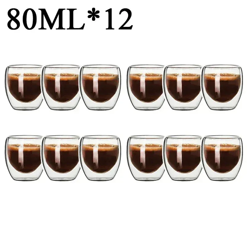 Heat-Resistant Double Wall Glass Mug