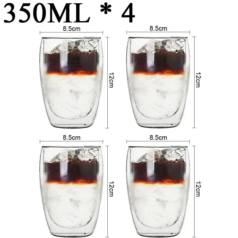 Heat-Resistant Double Wall Glass Mug