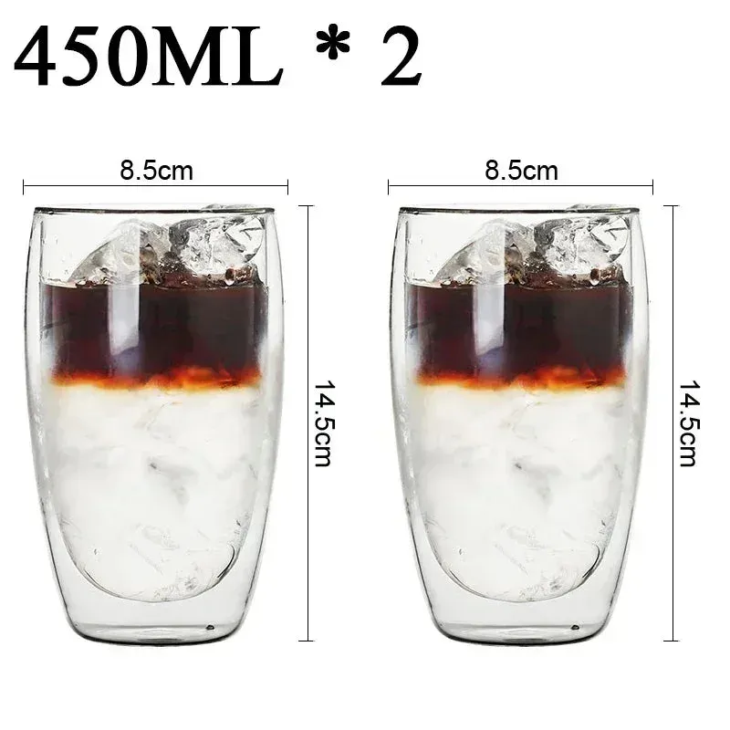 Heat-Resistant Double Wall Glass Mug