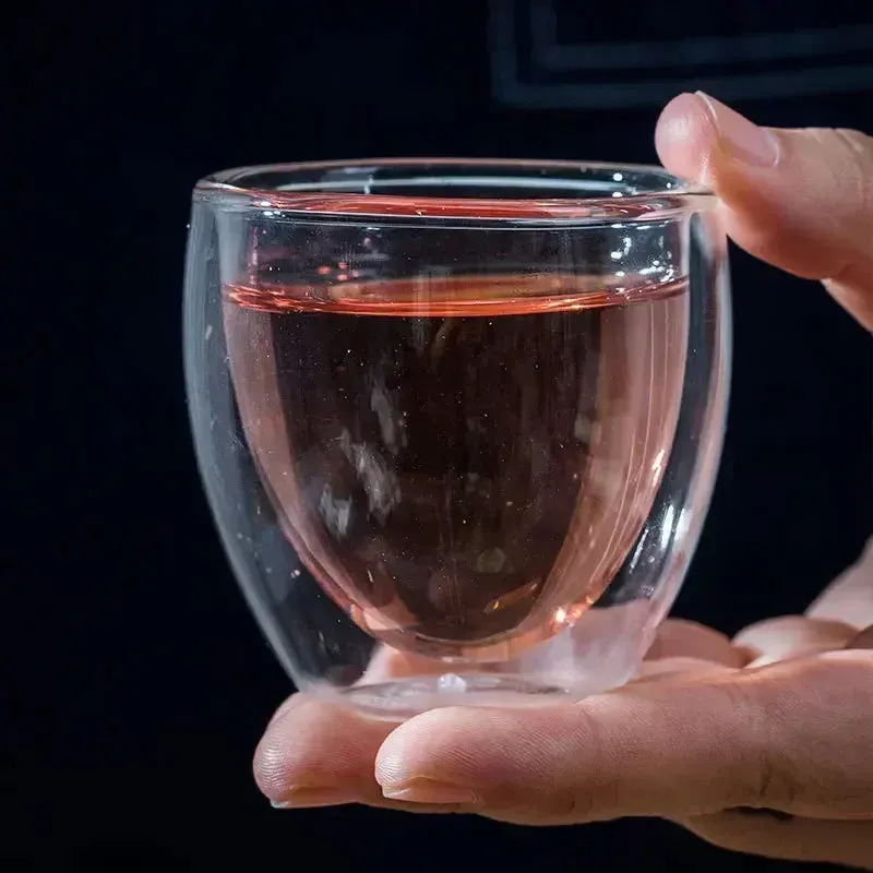 Heat-Resistant Double Wall Glass Mug