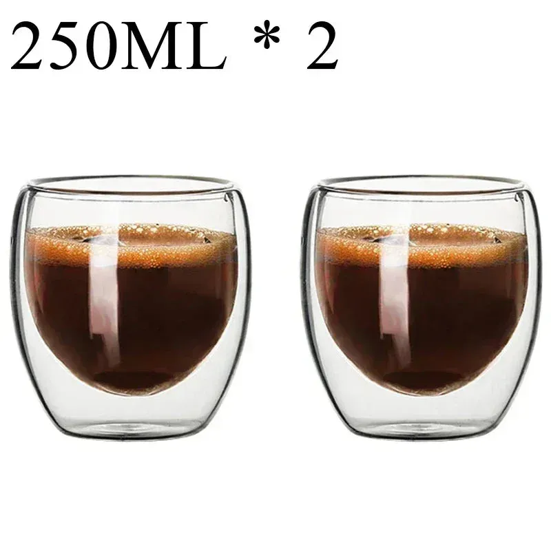 Heat-Resistant Double Wall Glass Mug