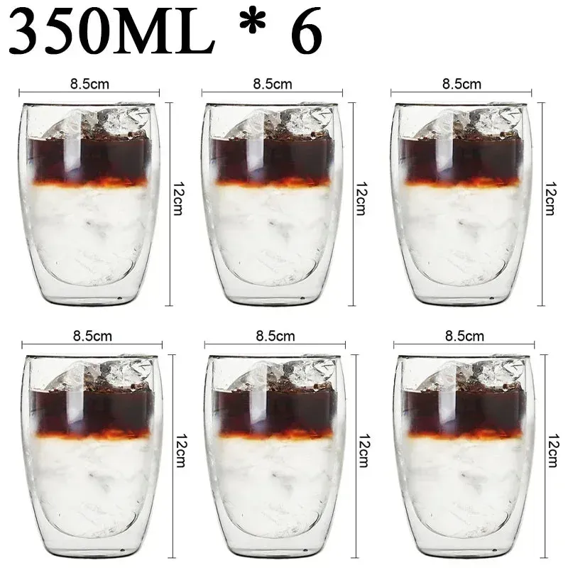 Heat-Resistant Double Wall Glass Mug