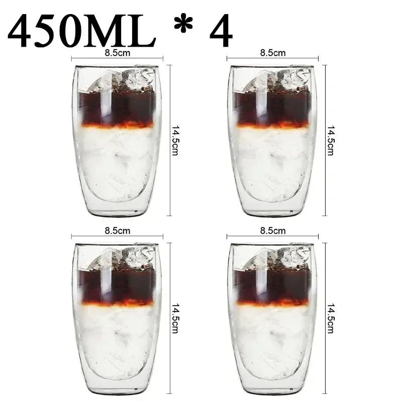 Heat-Resistant Double Wall Glass Mug