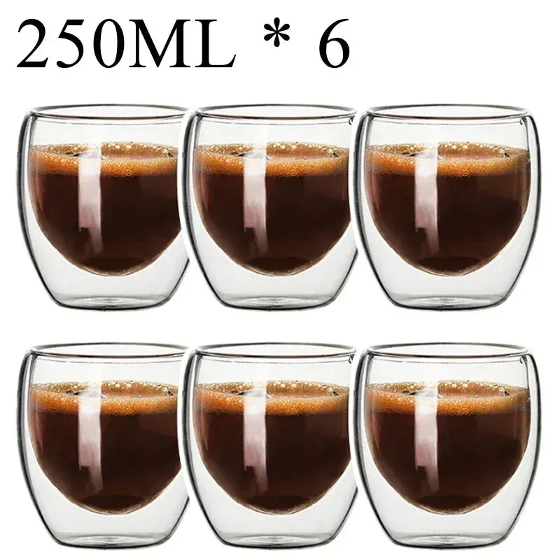 Heat-Resistant Double Wall Glass Mug