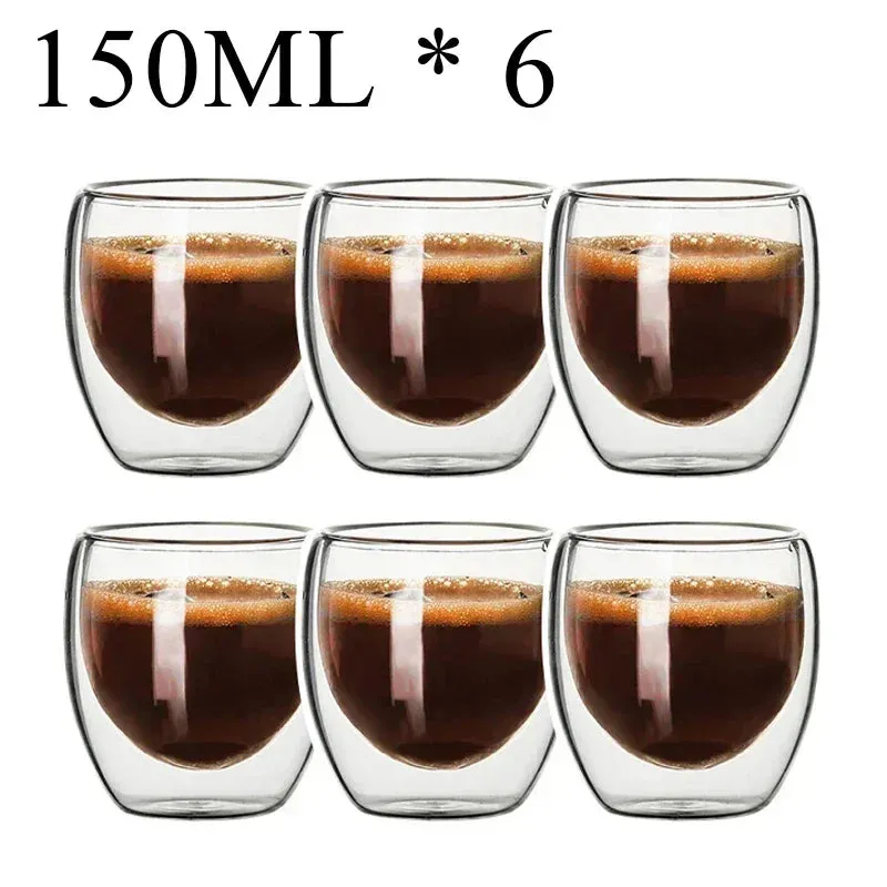Heat-Resistant Double Wall Glass Mug