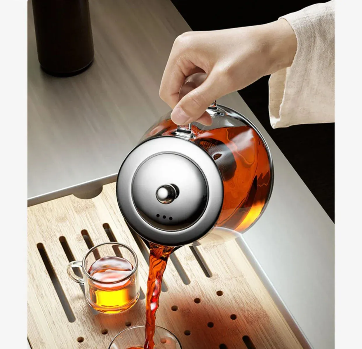 Heat-Resistant Glass Teapot