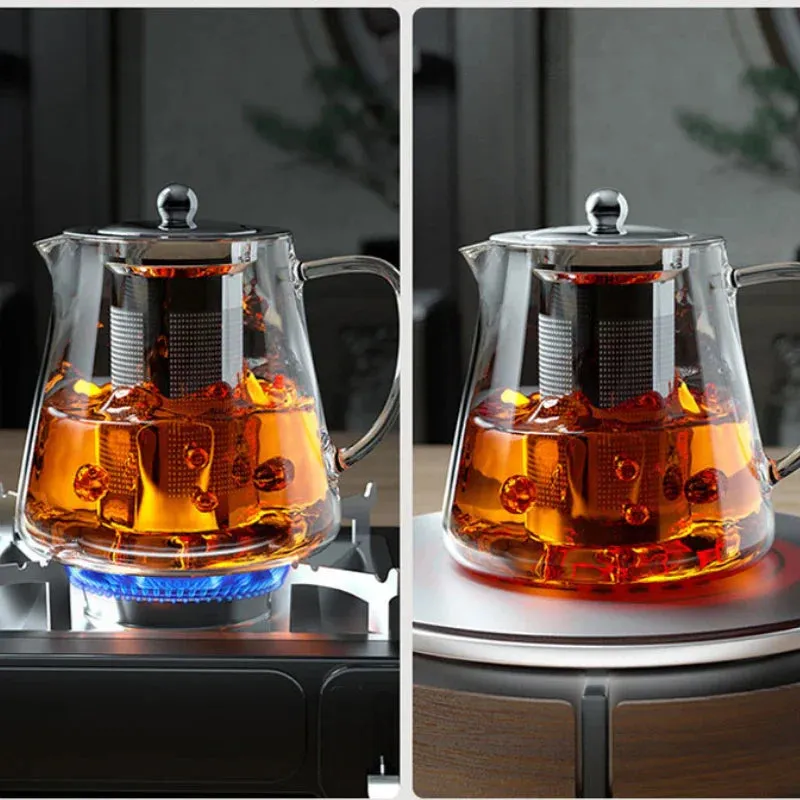 Heat-Resistant Glass Teapot