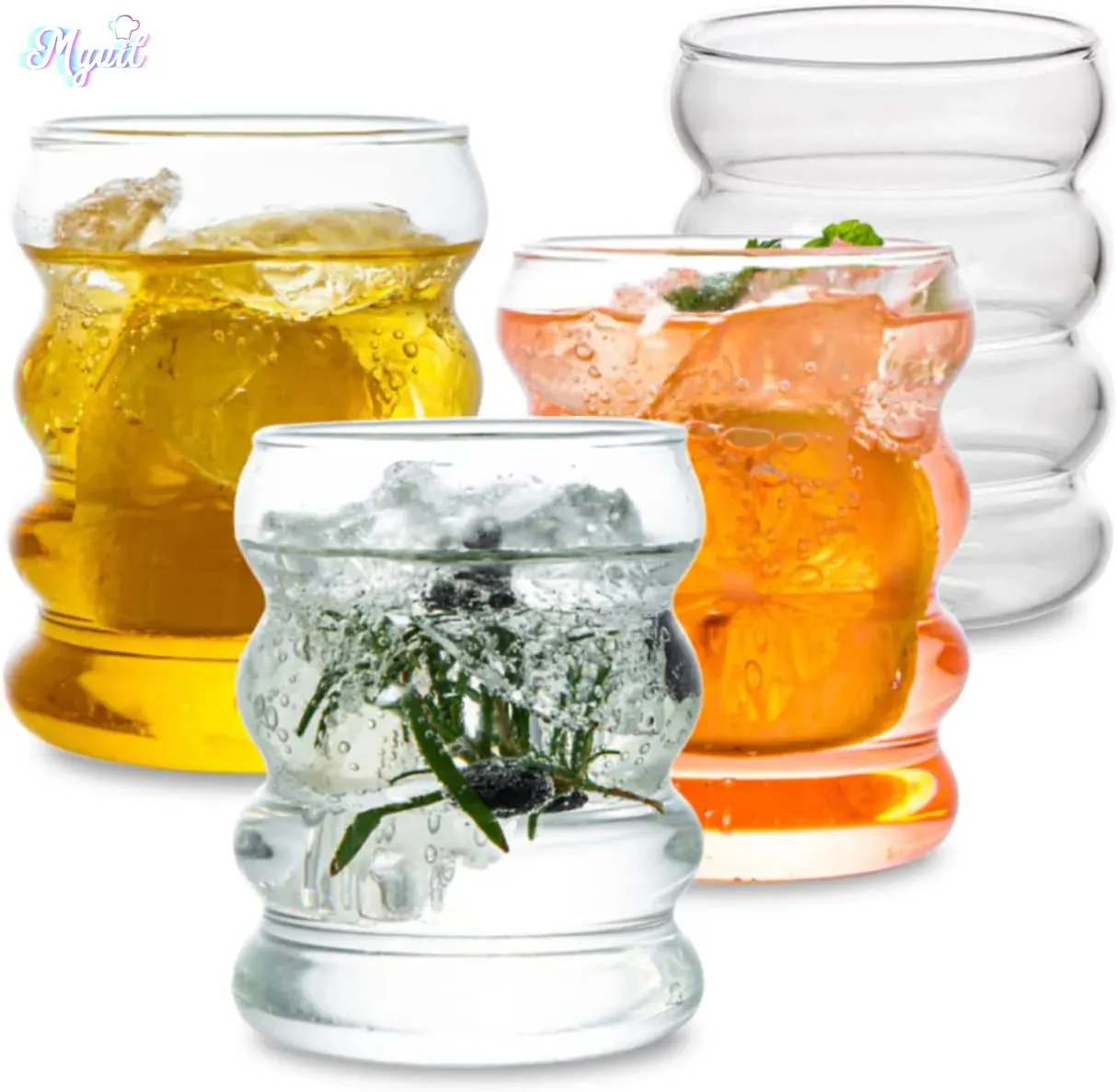 Heat-Resistant Glass Tumbler Drinkware Set