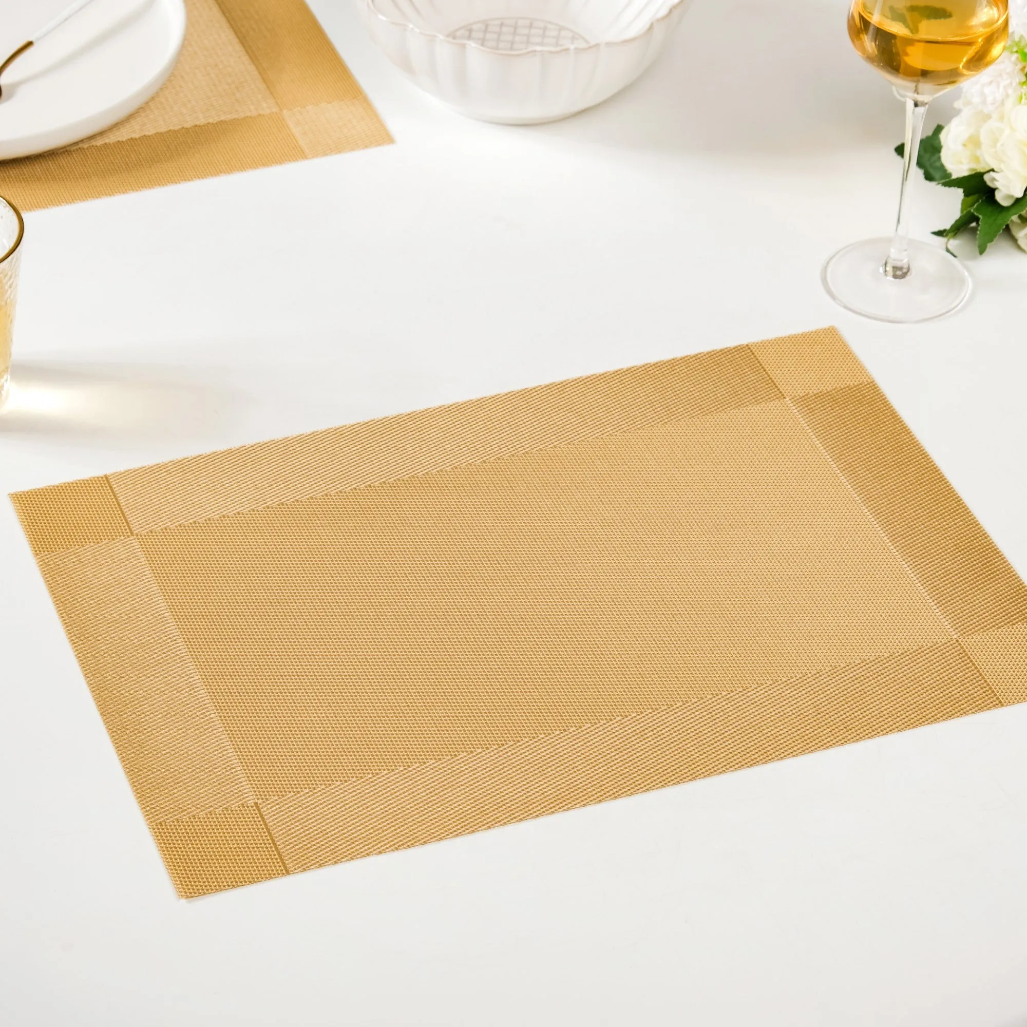 Heat Resistant Reversible Table Mat Set Of 6