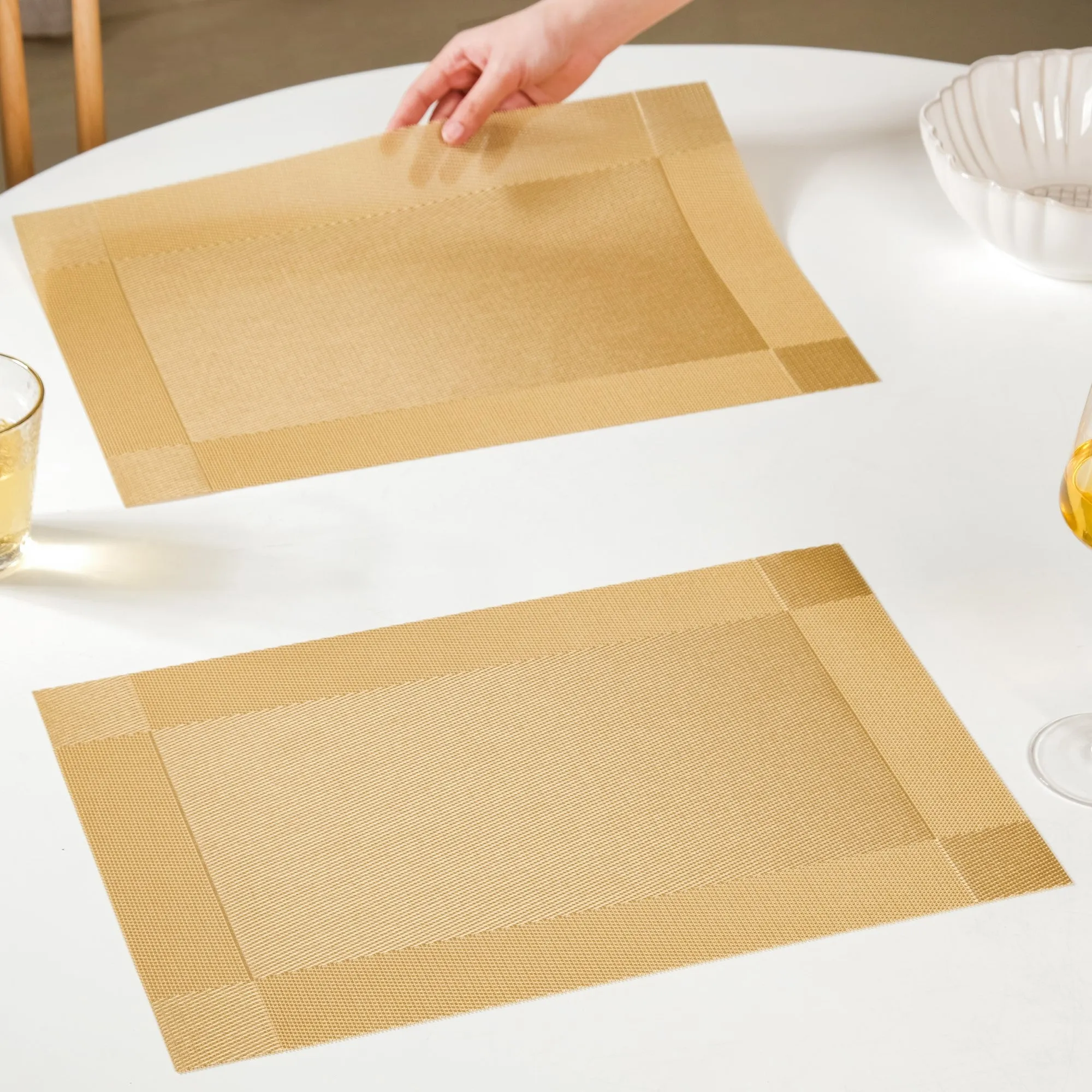 Heat Resistant Reversible Table Mat Set Of 6