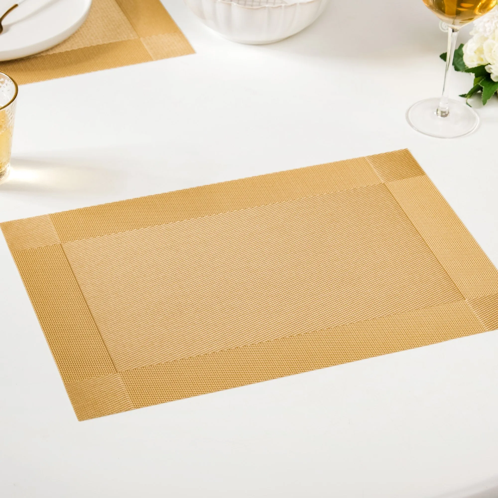 Heat Resistant Reversible Table Mat Set Of 6