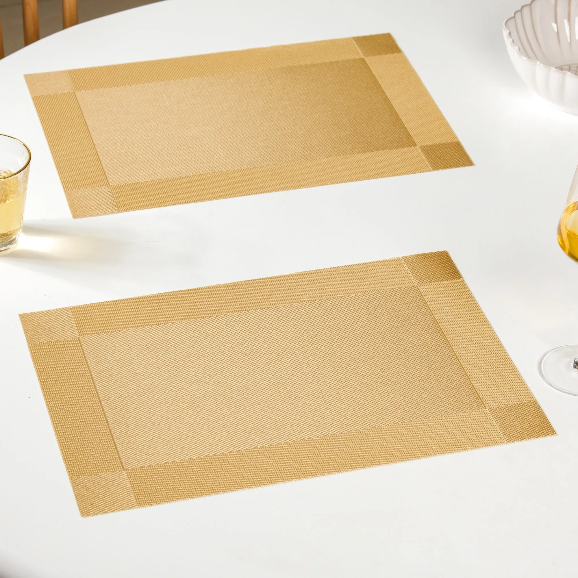 Heat Resistant Reversible Table Mat Set Of 6