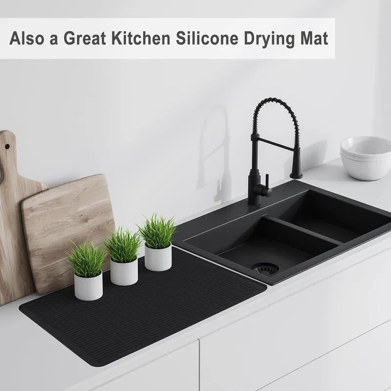 Heat-Resistant Silicone Stove Cover Mat & Utensils