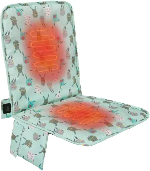 Heated Seat Cushion, Heated Stadium Seats for Bleachers USB Powered (Note: No Power Bank), 3 Level Adjustable Heated Pad with Pockets for Outdoors, Camping, Children's Seat Cushion(Blue)