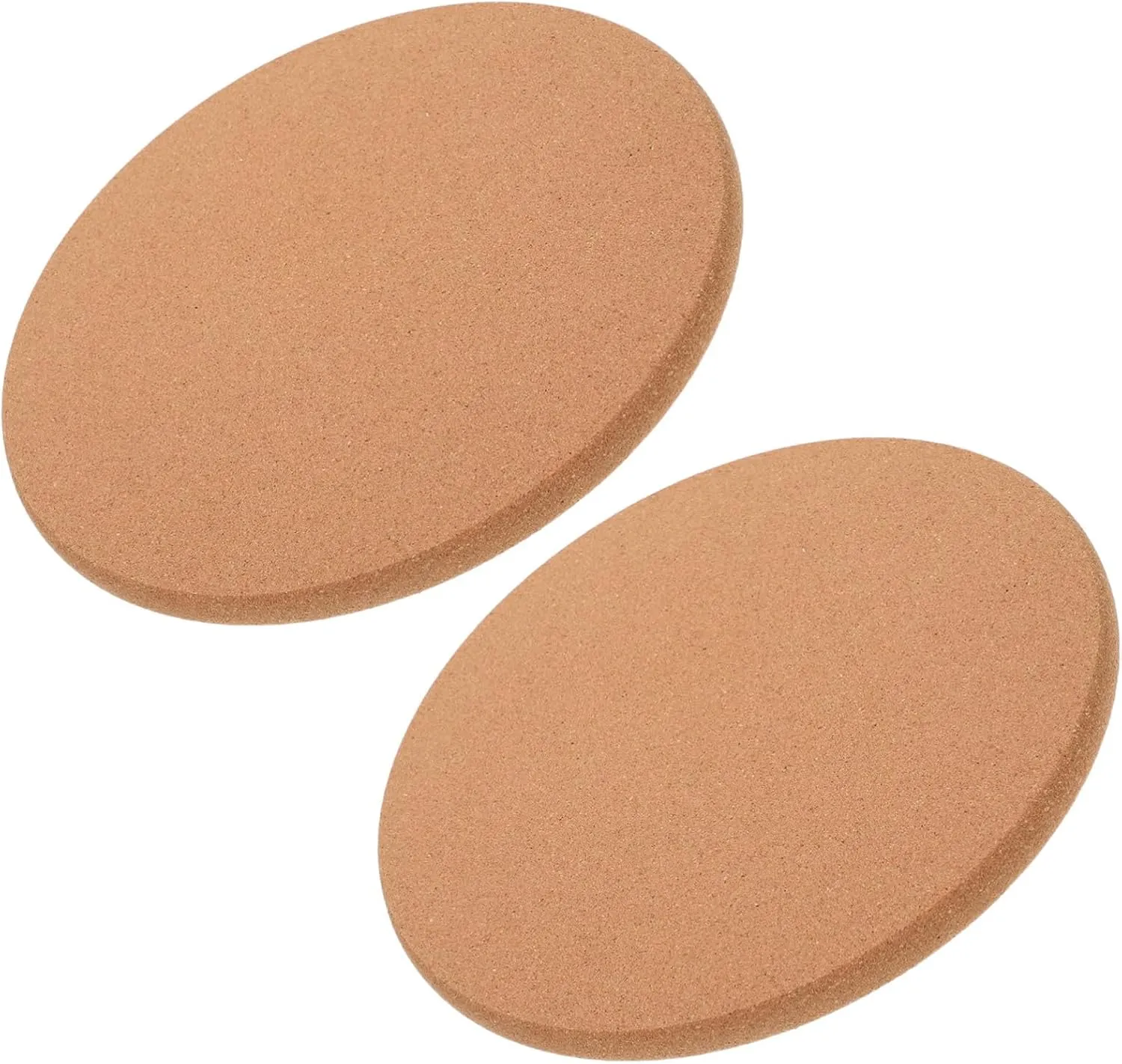 Heatproof Cork Mats Set of 2 Round Coasters for Hot Pans Kitchen Hot Pads Scratch Resistant Easy to Clean