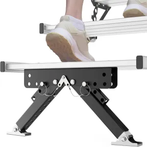 Heavy-Duty RV Step Stabilizer, Thickened Reinforced Metal for Superior Stability, Foldable and Height Adjustable, Easy Installation for Travel Trailers/5th Wheels/Motorhomes