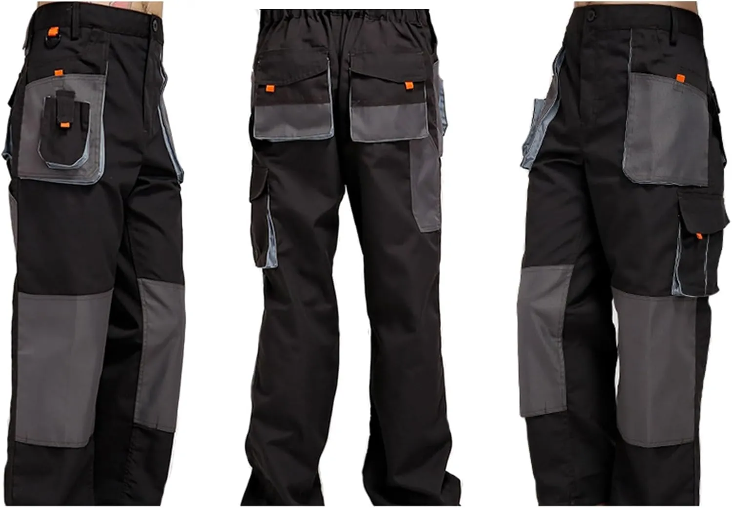 Heavy-Duty Utility Trousers for Men Multi-Pocket Mechanic Work Pants for Welder, and Repair Workwear
