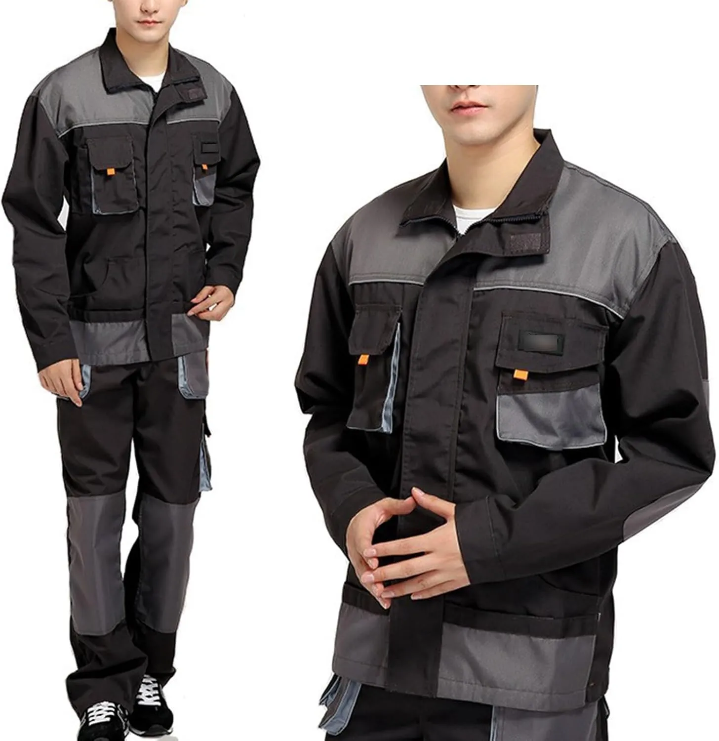 Heavy-Duty Utility Trousers for Men Multi-Pocket Mechanic Work Pants for Welder, and Repair Workwear