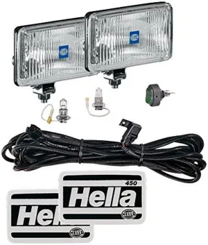 HELLA 005860601 450 FOG LAMP KIT (CLEAR LENS) H3 12V SAE/ECE, Multi