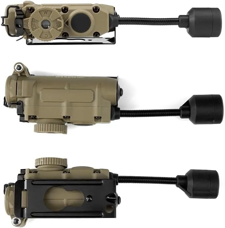 Helmet-Mounted Tactical Signal Light – Multi-Mode IR/Color Illumination, Flexible Arm, Helmet Adapter Included