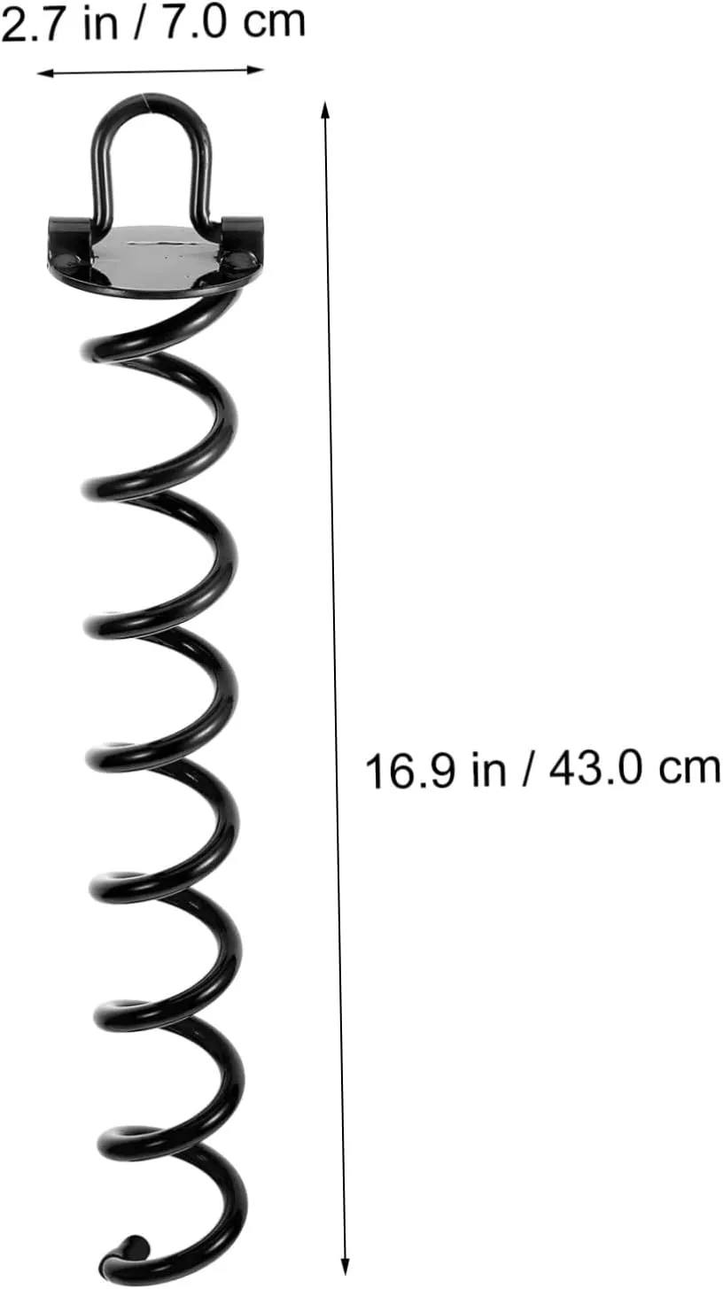 HEMOTON 1Pc Outdoor Spiral Stake Pegs Heavy Duty Lawn Ground Fixing Accessories for Tents Trampolines Garden Plants Durable Design for Secure Anchoring Conditions