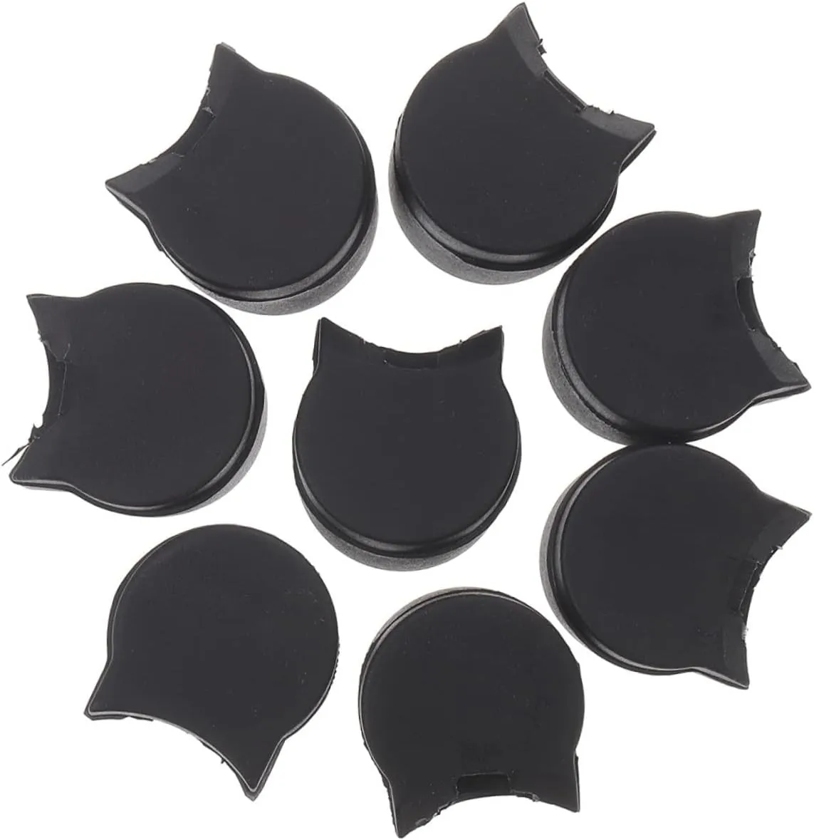 HEMOTON Thumb Rest Cushion Pad Set 8 Pcs Silicone Finger Rests for Saxophone Enhanced Playing Comfort