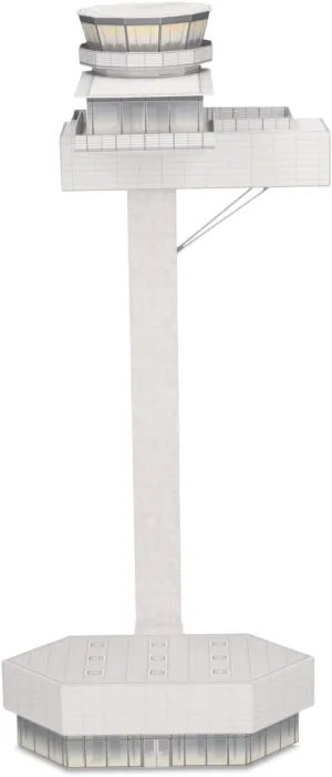 Herpa HE573061 Airport Tower Cardboard Foldable Diorama for 1-200 Scale Model Construction Kit