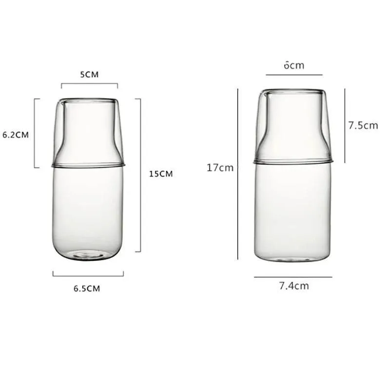 High Borosilicate Glass Beverage Set - Durable Heat-Resistant Drinkware