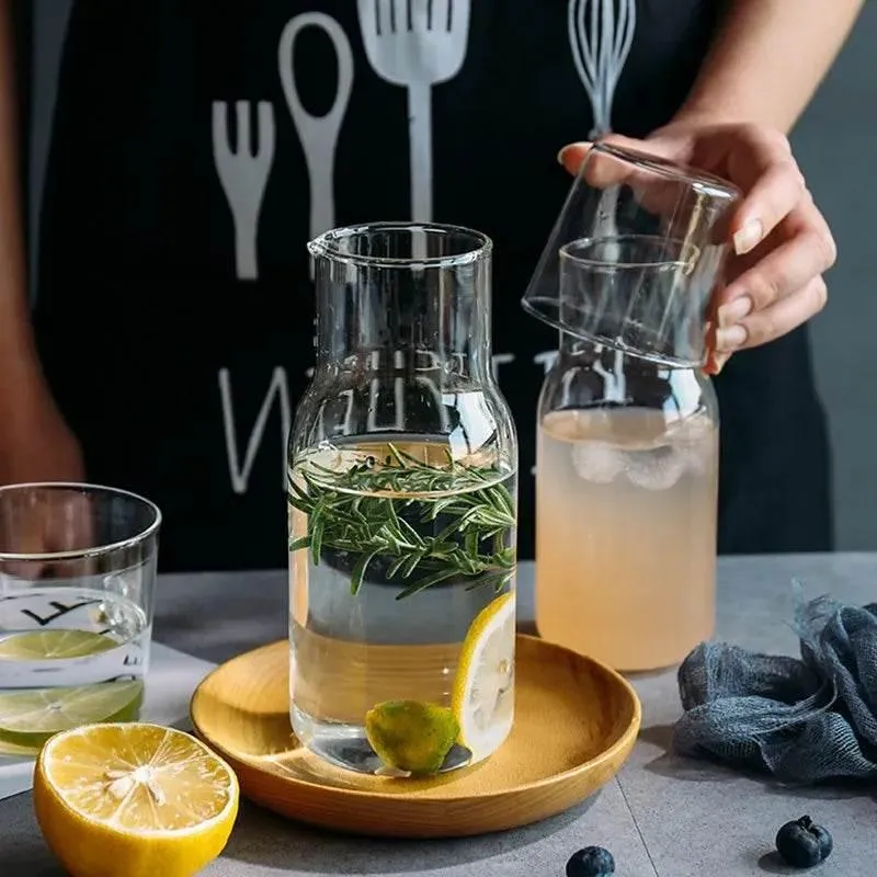 High Borosilicate Glass Beverage Set - Durable Heat-Resistant Drinkware
