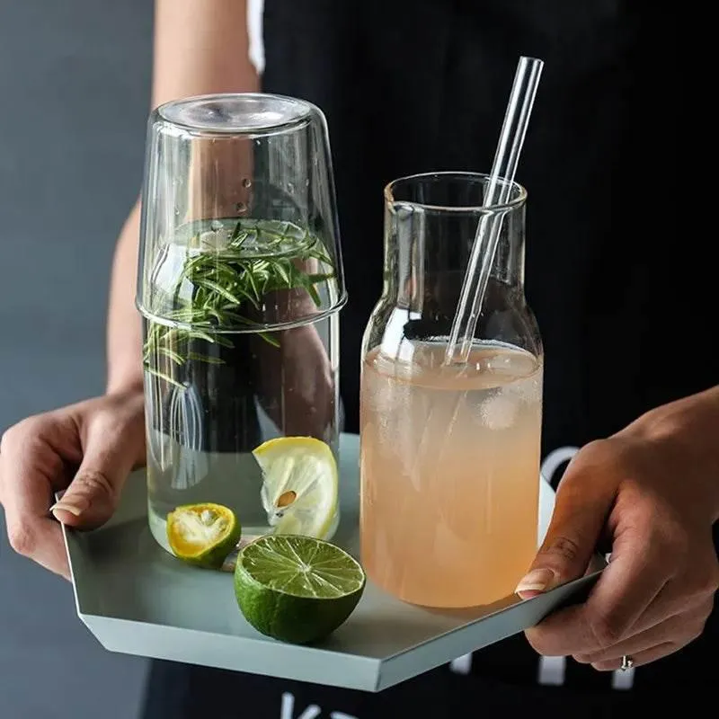 High Borosilicate Glass Beverage Set - Durable Heat-Resistant Drinkware