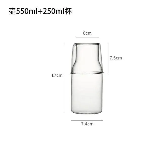 High Borosilicate Glass Beverage Set - Durable Heat-Resistant Drinkware