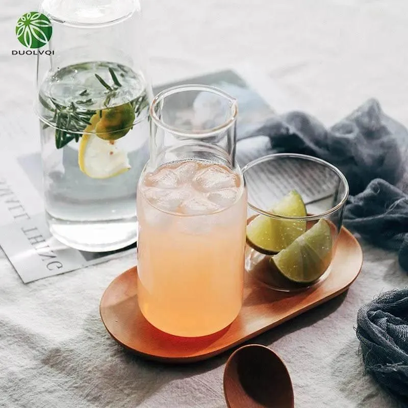 High Borosilicate Glass Beverage Set - Durable Heat-Resistant Drinkware
