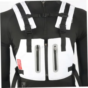 High Visibility Reflective Vest for Running Cycling Men's Multi-Pocket Adjustable Straps