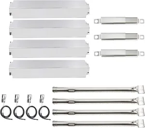Hisencn Replacement Parts for Charbroil 463244012, 463244011, 463257010, 463247310, 463243911, 463247412, 463247512, Stainless Steel Grill Parts for Char-Broil Commercial 4 Burner Grills 463247109