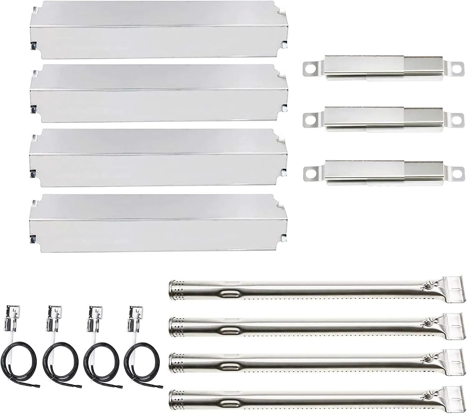 Hisencn Replacement Parts for Charbroil 463244012, 463244011, 463257010, 463247310, 463243911, 463247412, 463247512, Stainless Steel Grill Parts for Char-Broil Commercial 4 Burner Grills 463247109