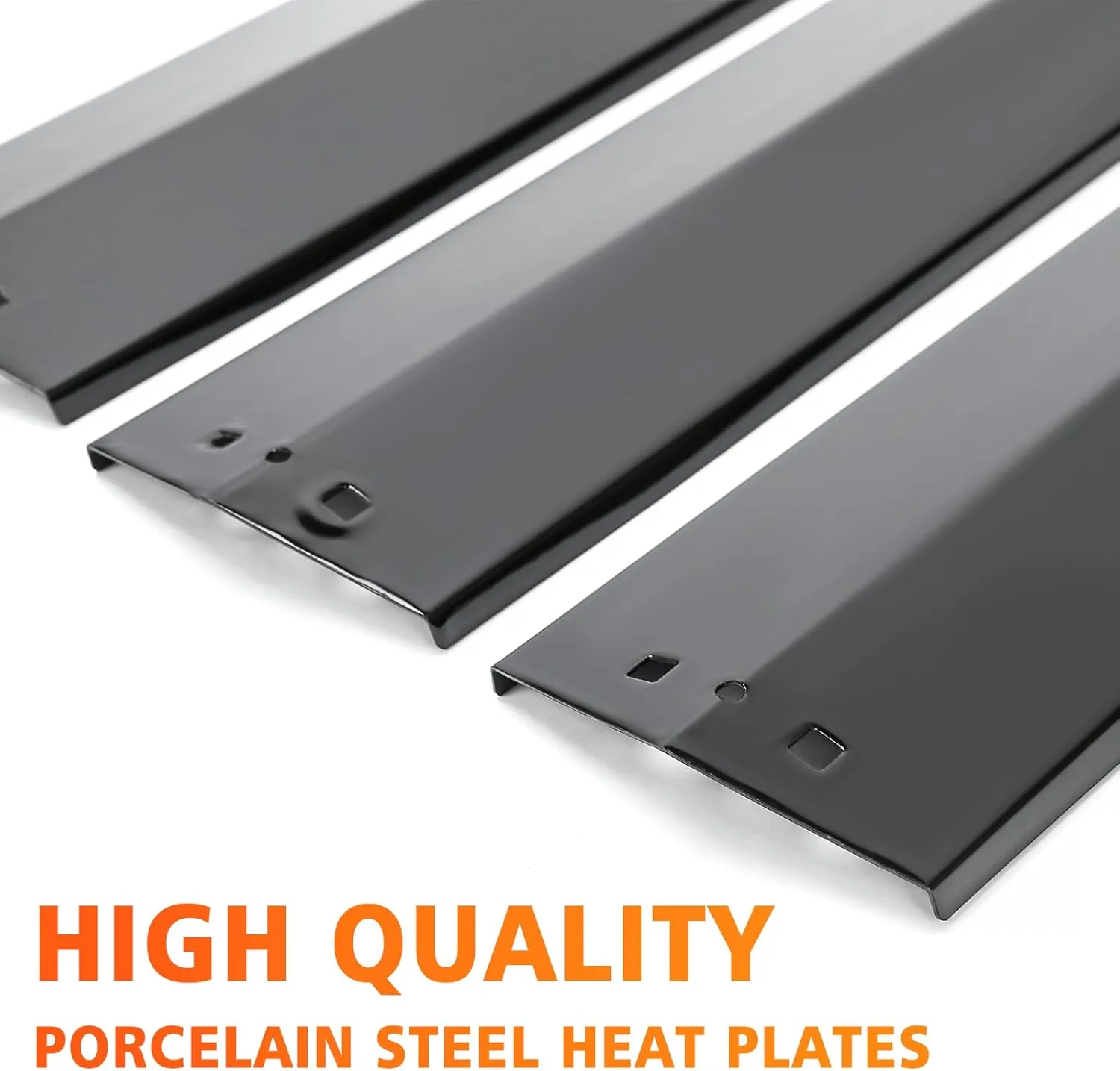 Hisencn Replacement Parts for Chargriller 3070, Char-Griller Texas Trio 3070 Grill, Stainless Steel Burner, Porcelain Steel Heat Plate Tent, Ignitor for Chargriller Texas Trio 3070 Replacement Part