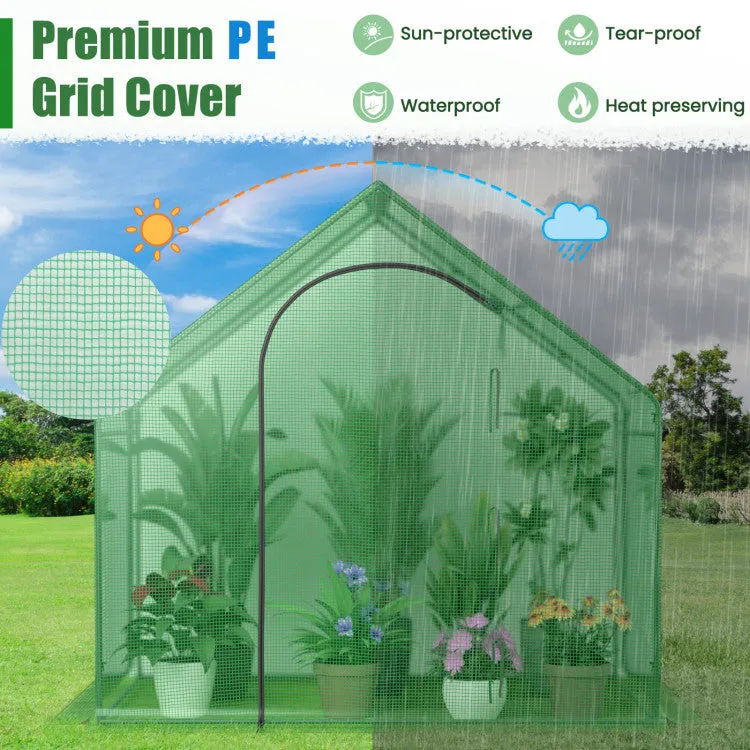 Hivvago Portable Outdoor Warm House with PE Cover and Roll-up Zippered Door