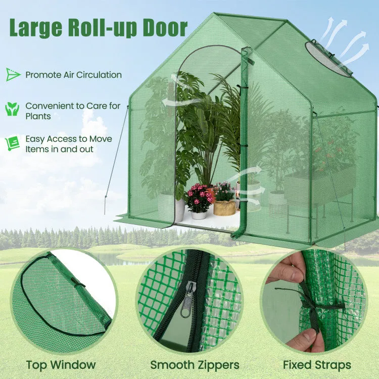 Hivvago Portable Outdoor Warm House with PE Cover and Roll-up Zippered Door