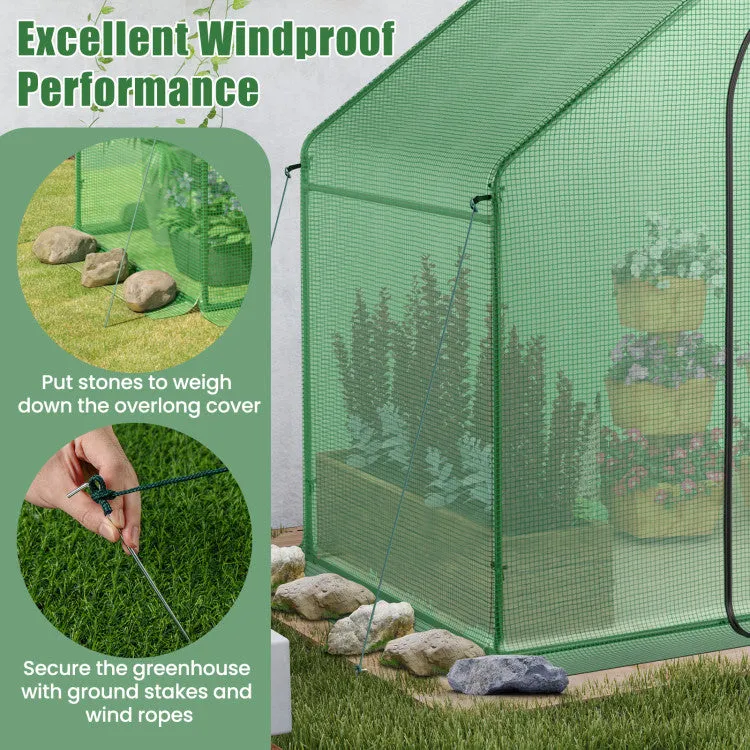 Hivvago Portable Outdoor Warm House with PE Cover and Roll-up Zippered Door