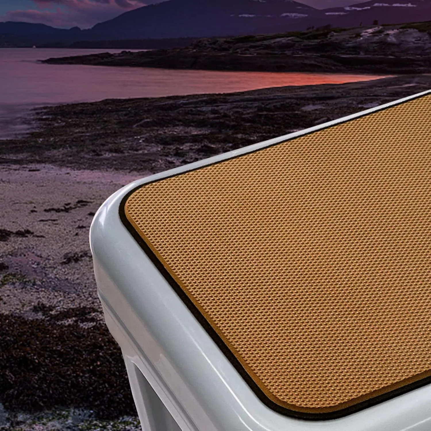 Hjdeck Cooler Pad for YETI Roadie 24 Cooler Seat Cushion Soft Self-Ahesive Cooler Pad Accessory