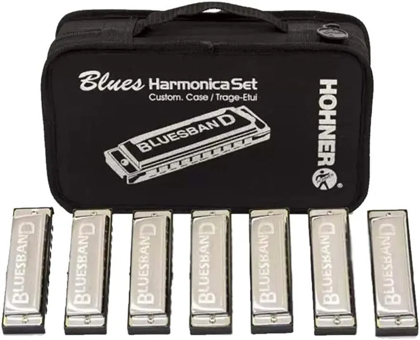 Hohner Bluesband Harmonica 7-Piece Set