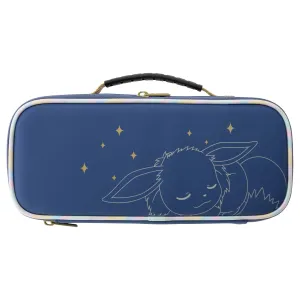 HORI Nintendo Switch Cargo Pouch Compact (Eevee Evolutions) Split Pad Compact Compatible Travel Case - Officially Licensed By Nintendo & Pokémon - Nintendo Switch & Nintendo Switch - OLED Model, Grey